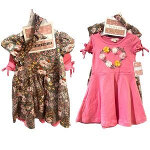 BtWeen Baby Set Of 2 Dresses And A Headband Size 18 Months